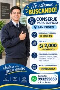 CONSERJE PARA EDIFICIO
